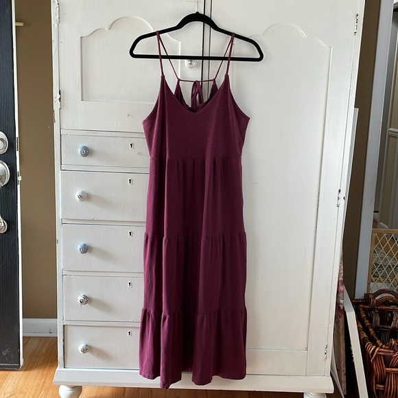 OLD NAVY Dress Tiered Midi M - Picture 3 of 10
